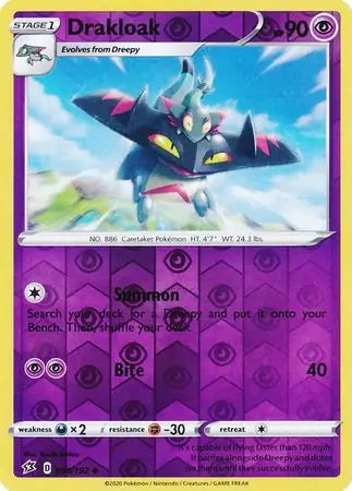 Rebel Clash Drakloak #90/192 reverse holo